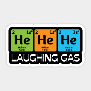 Laughing Gas, Funny Chemistry Periodic Table Teacher Student Sticker